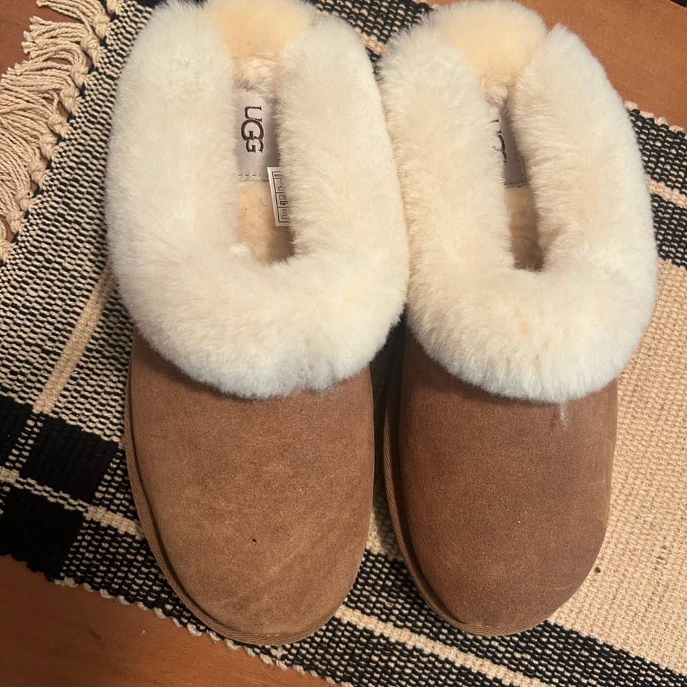 UGG Tan and Cream Women's Slippers